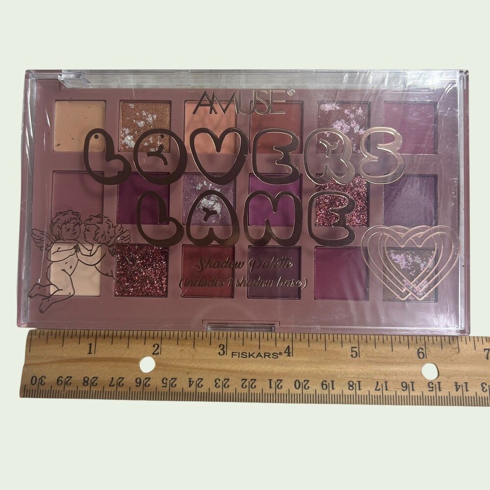 Amuse Lovers Lane 18 Color Shadow Palette Matte Shimmer Glitter Brand New - Picture 7 of 16